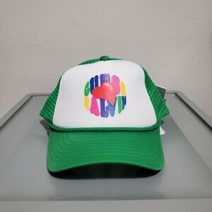 Guess Originals x J Balvin Amor Collection Green & White Unisex Trucker Hat NWT